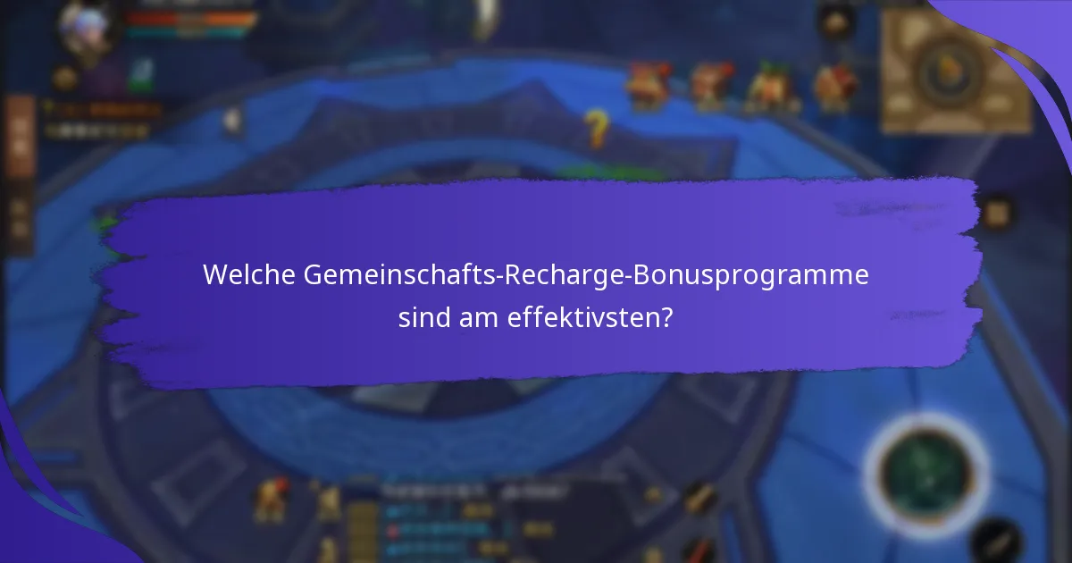 Was sind die potenziellen Nachteile von Gemeinschafts-Recharge-Boni?