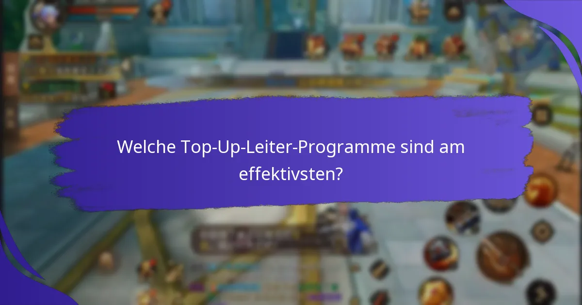 Wie können Benutzer durch die Stufen der Top-Up-Leiter fortschreiten?